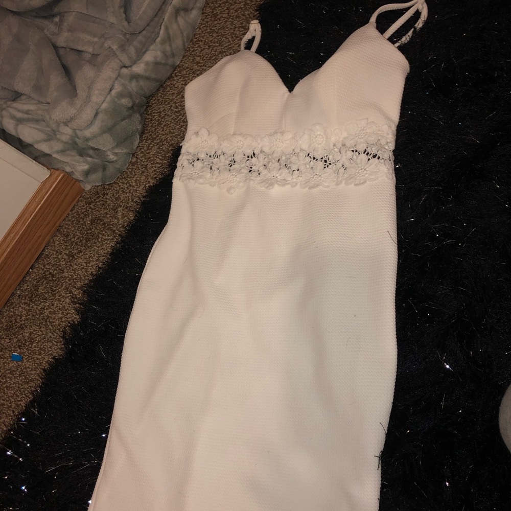 White summer dress nice for graduation